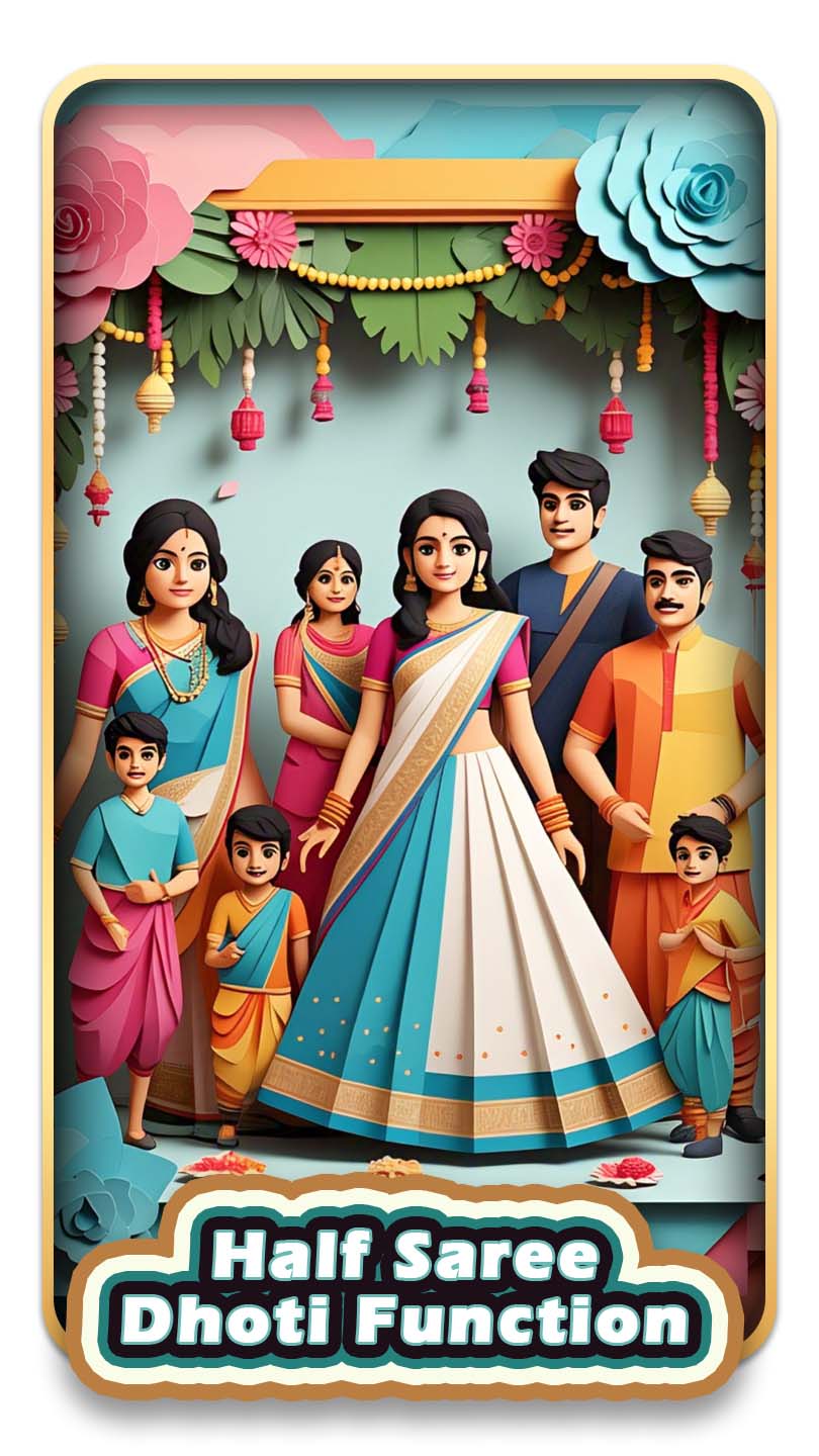 Half Saree / Dhoti Function